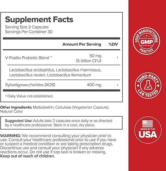 URO Women  Probiotics Capsules for Women pH Balance with Prebiotics & Lactobacillus Probiotic Blend